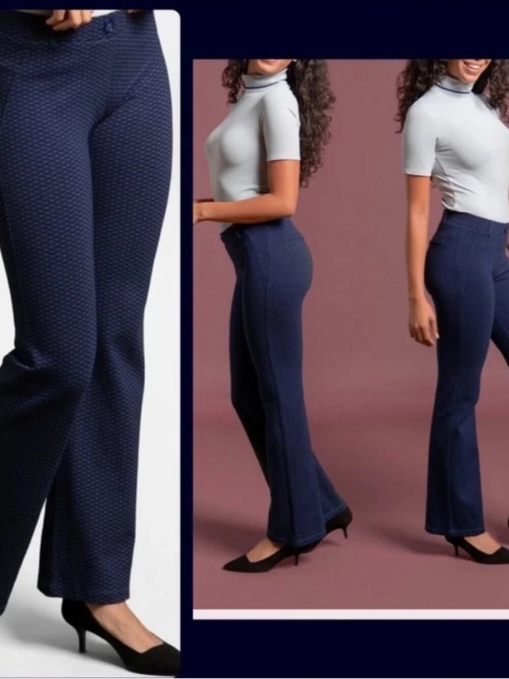 New Betabrand Heartline Bootcut Classic Dress Pant Yoga Pants Small Petite